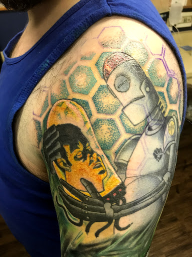 Explore spiritual 444 tattoo ideas, creative tattoo ideas in New Kensington, available at BLUE HERMIT TATTOO