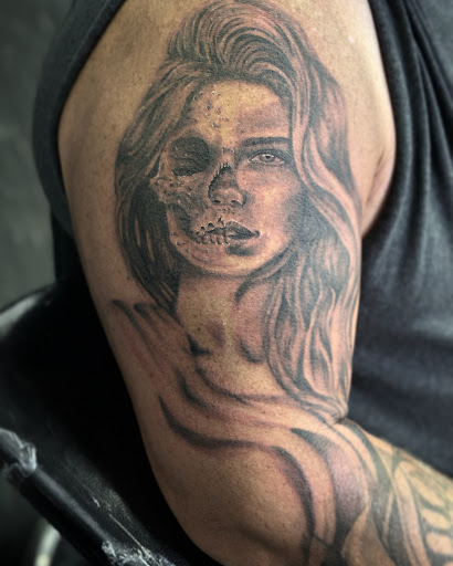 Explore patchwork tattoo ideas female, creative tattoo ideas in Maple Lake, available at Earth Child Tattoo