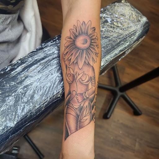 Explore dinosaur tattoo ideas for son, creative tattoo ideas in Moss Point, available at DaBomb Tattoo,piercing, and Paint and sip