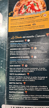 Pizzeria Pizzeria Vincenzo Capuano Napoli Piazza Trieste e Trento à Naples (le menu)