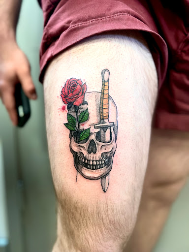 Explore tattoo ideas line work, creative tattoo ideas in Menomonie, available at Blue Dragon Tattoo