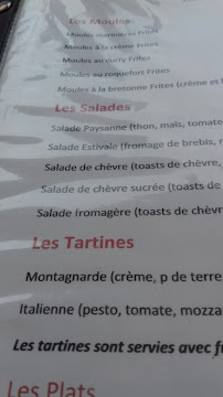 Menu / carte de La Crêperie Des Lavoirs à Pontrieux