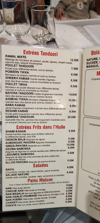 Restaurant indien Le Rawal à Pierrefitte-sur-Seine (la carte)