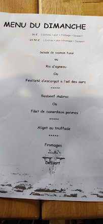 Carte du Pastissier Colette à Cassuéjouls