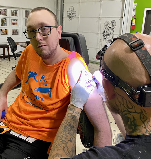 Explore ghostface tattoo ideas, creative tattoo ideas in Evansville, available at Ink Therapy 101