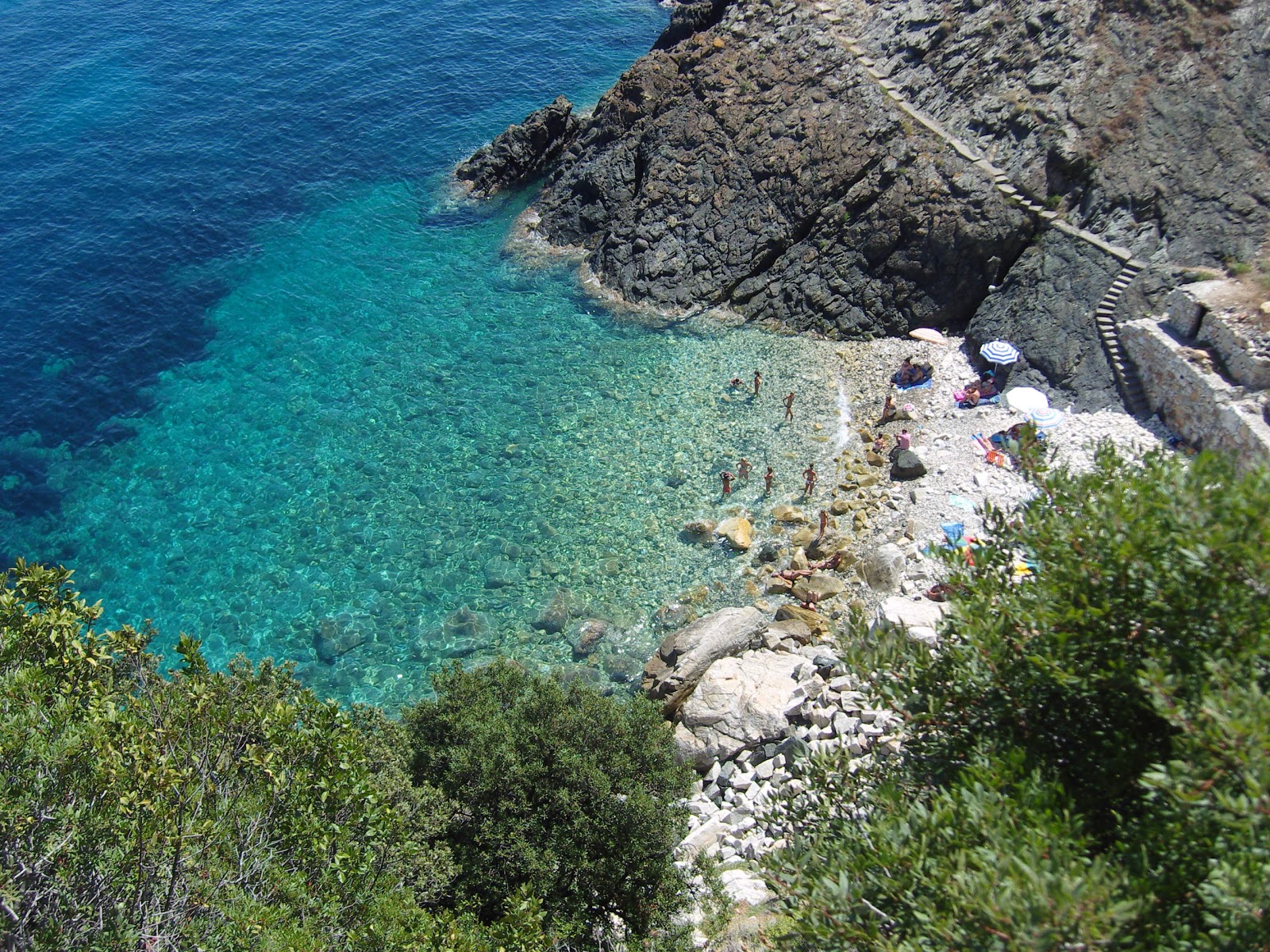 Foto van Spiaggia della Crocetta met kleine baai
