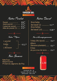 Yopougon Grill Paris à Limeil-Brévannes menu