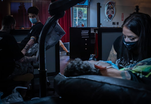 Explore tattoo ideas for bikers, creative tattoo ideas in North Brunswick, available at Grave Tattoo