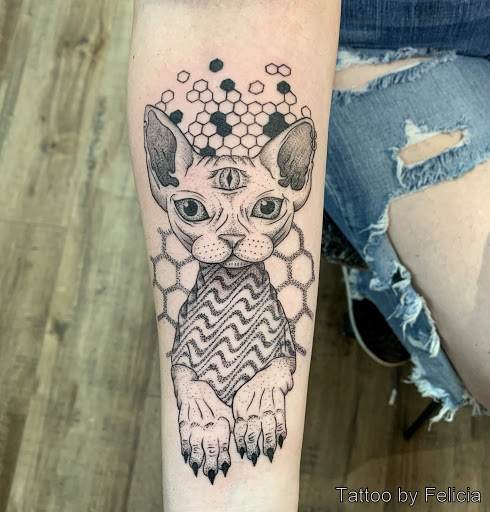 Explore forearm arrow tattoo ideas, creative tattoo ideas in Fort Myers, available at Tiger Lotus Tattoo and Piercing