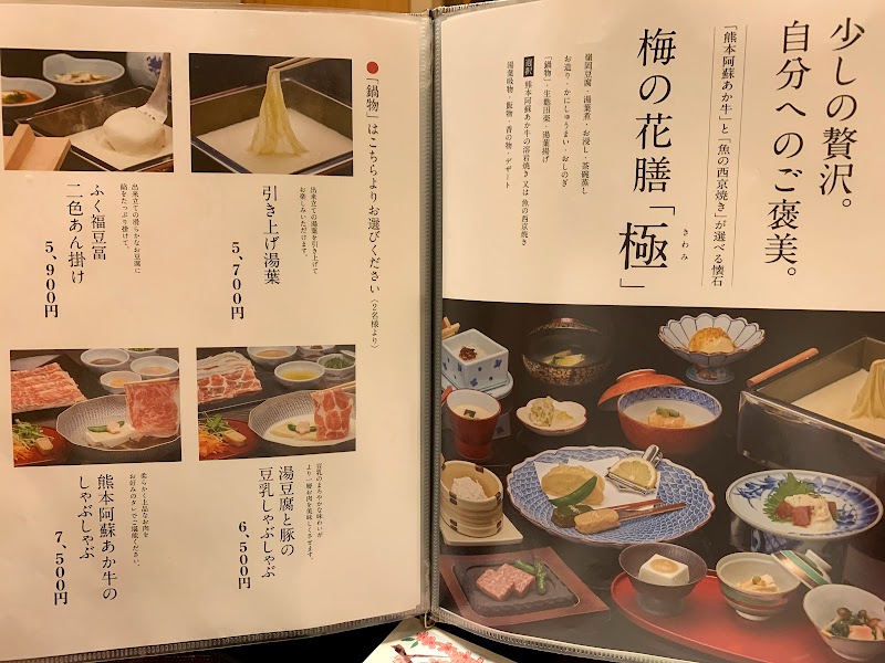 梅の花 岡山店 岡山県岡山市北区大安寺南町 豆腐料理店 グルコミ