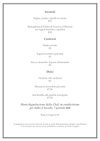 Menu du Ristorante Ai Torchi à Bussana