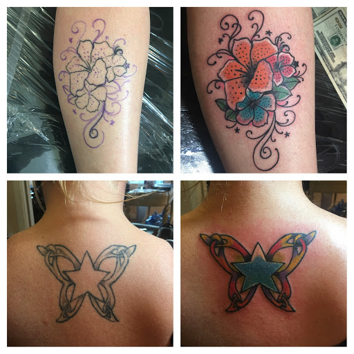 Explore men's forearm tattoo ideas, creative tattoo ideas in San Jose, available at Blue Rose Tattoo