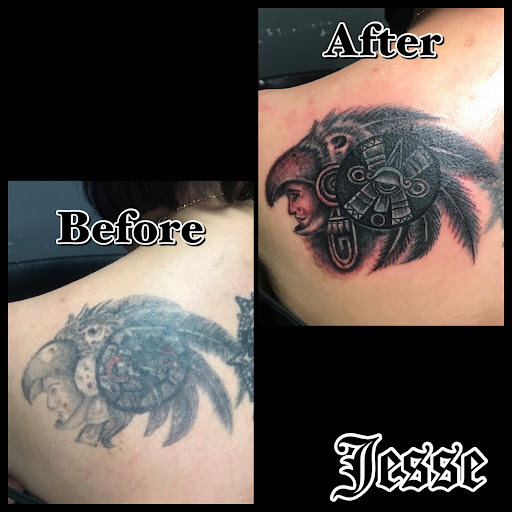 Explore bookish tattoo ideas, creative tattoo ideas in Houston, available at Space City INK