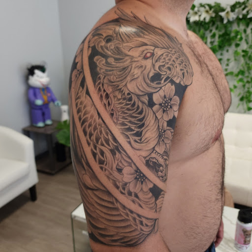 Explore his and her tattoos ideas, creative tattoo ideas in Garland, available at Infamous Art Studio