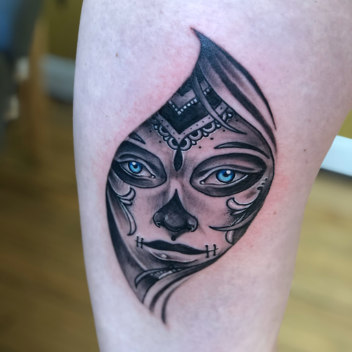 Explore marigold tattoo ideas, creative tattoo ideas in Orange, available at North Quabbin Tattoo