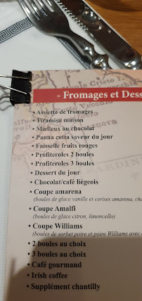 Menu / carte de Casa d'Urso à Reims