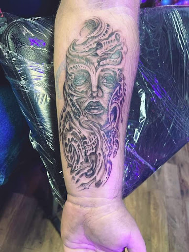 Explore mockingbird tattoo ideas, creative tattoo ideas in Muncie, available at Obscura Tattoo shop and Oddity Collective