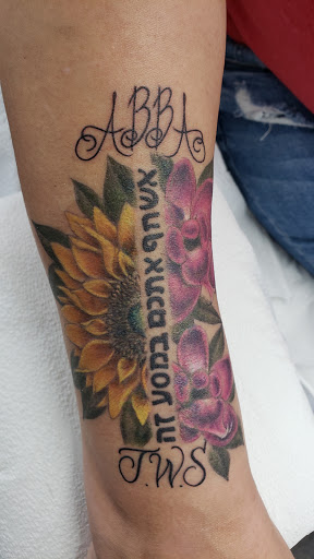 Explore not all who wander are lost tattoo ideas, creative tattoo ideas in Lawrenceville, available at Steele Ink Studios Body Art