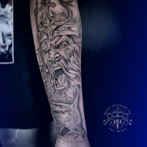 Explore arm tattoo ideas with meaning, creative tattoo ideas in Bronx, available at Brass Knuckles Ink Tattoo Studio