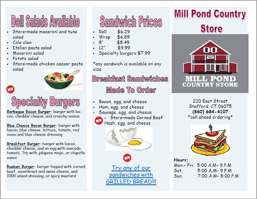 Convenience Store «Mill Pond Country Store», reviews and photos, 220 East St, Stafford Springs, CT 06076, USA