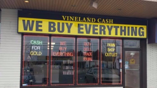 Pawn Shop «Vineland We Buy Everything - Pawn Shop Outlet - Cash For Gold», reviews and photos, 139 N Delsea Dr, Vineland, NJ 08360, USA