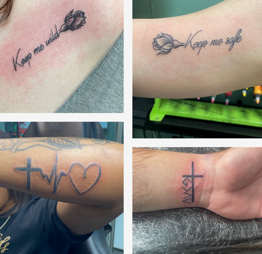 Explore dark themed tattoo ideas, creative tattoo ideas in Meridian, available at Creative Pain Tattoo Studio