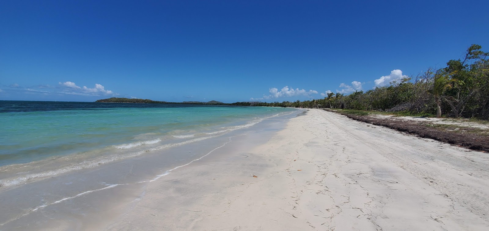 Photo de Playa Medio Mundo avec l'eau cristalline de surface