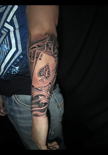Explore trap house tattoo ideas, creative tattoo ideas in Silver City, available at Independent Ink Tattoo