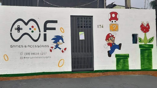 Logo da empresa - MF Games e acessórios