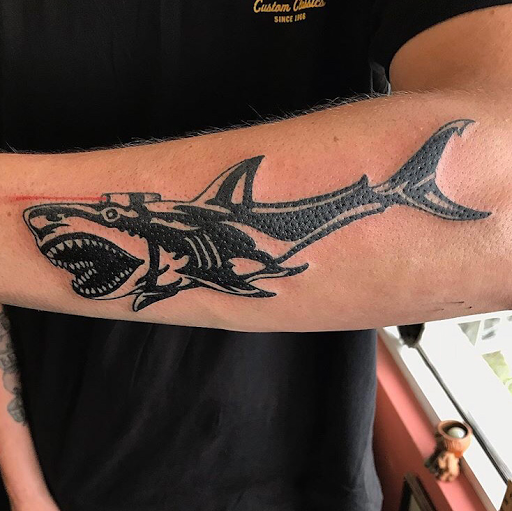 Explore jesus christ tattoo ideas, creative tattoo ideas in Savannah, available at Tramp Art Studios