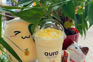 Aura bubble tea and snacks image