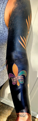 Explore last name back tattoo ideas, creative tattoo ideas in Meridian, available at SK-Tattoo1
