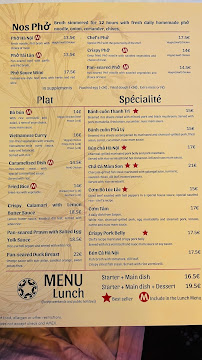 Mâm Son à Paris menu