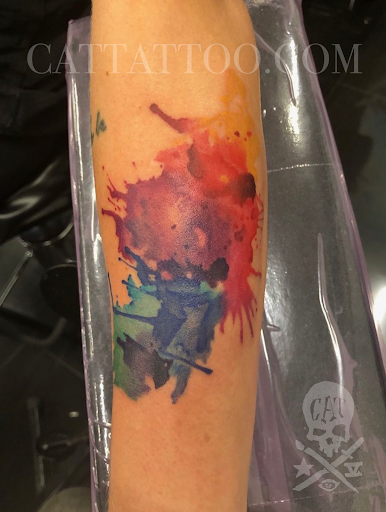 Explore tattoo sleeve ideas flowers, creative tattoo ideas in Addison, available at Cat Tattoo