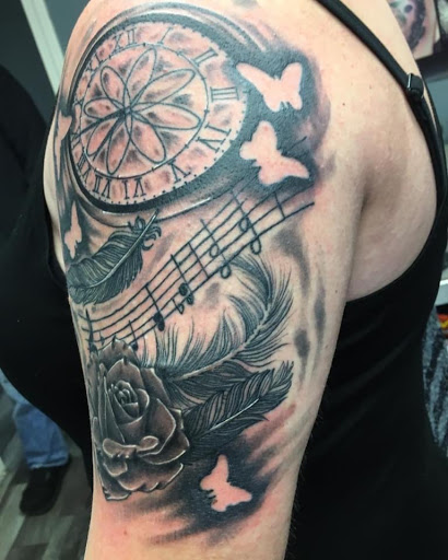 Explore mexican eagle tattoo ideas, creative tattoo ideas in Greenfield, available at Tattoos In Time Studio