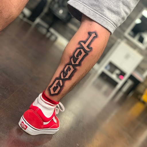 Explore tattoo ideas for son's name, creative tattoo ideas in Fontana, available at Iconiq Tattoo Studio