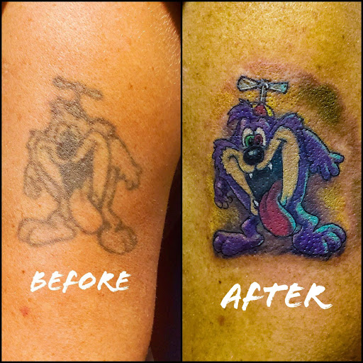 Explore easy cover up tattoo ideas, creative tattoo ideas in Kingsport, available at Ink-a-zoid Tattoos & Piercings