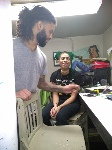 Explore solid black tattoo ideas, creative tattoo ideas in Atlanta, available at Iron Palm Tattoos & Body Piercing Atlanta