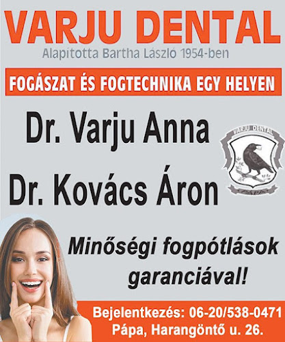 Dr.Varju Anna,Dr.Kovács Áron,Varju Fogtechnika,Fogászat - Fogászat