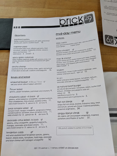 American Restaurant «Brick 29 Bistro», reviews and photos, 320 11th Ave S, Nampa, ID 83651, USA