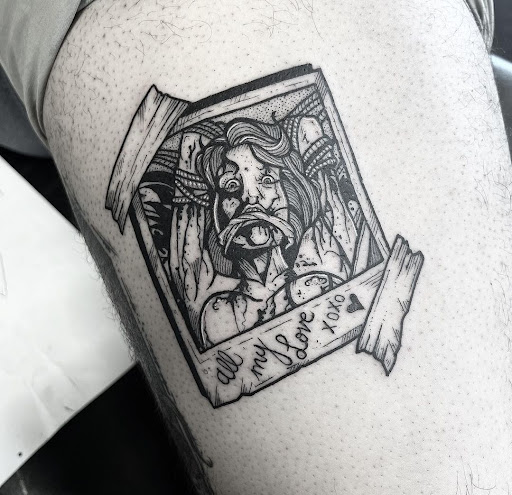 Explore tattoo ideas for women's legs, creative tattoo ideas in Patchogue, available at East End Tattoo of Patchogue