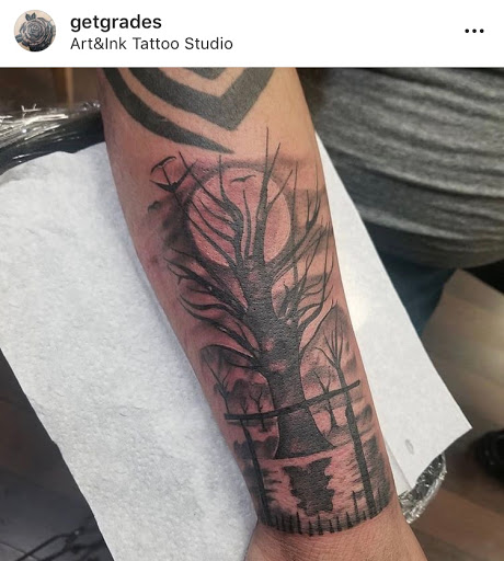 Explore military tattoo ideas for guys, creative tattoo ideas in Coachella, available at Art & Ink Tattoo Studio