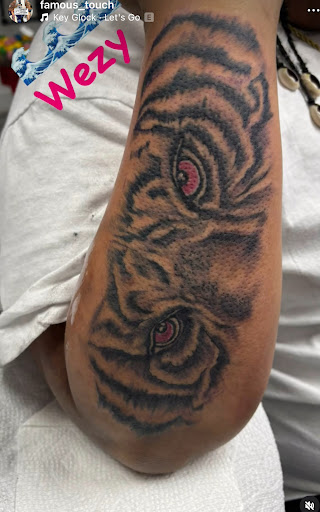 Explore hibiscus flower tattoo ideas, creative tattoo ideas in Mattapan, available at Famous Touch Tattoos