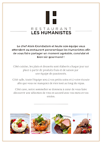 Menu du Restaurant Bar Les Humanistes à Sélestat