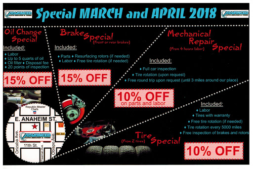 Auto Repair Shop «Advanced Auto Service & Tires», reviews and photos, 3040 E Anaheim St, Long Beach, CA 90813, USA