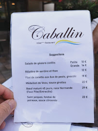 Restaurant français Restaurant Le Caballin (Le Ranch) à Vogelgrun (le menu)