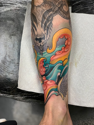 Explore mythical tattoo ideas, creative tattoo ideas in Tallmadge, available at Killjoy tattoo