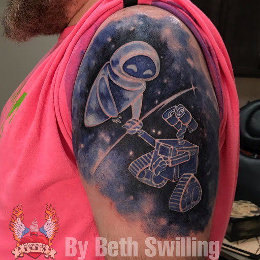 Explore 3d tattoo ideas for men, creative tattoo ideas in Spokane, available at Moms Custom Tattoo & Body Piercing