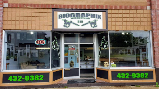 Tattoo Shop «BioGraphix Tattoo Studio», reviews and photos, 147 W Manlius St, East Syracuse, NY 13057, USA