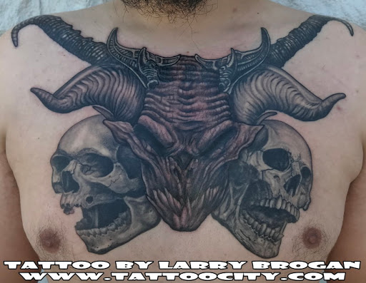 Explore joy tattoo ideas, creative tattoo ideas in Lockport, available at Tattoo City by Larry Brogan